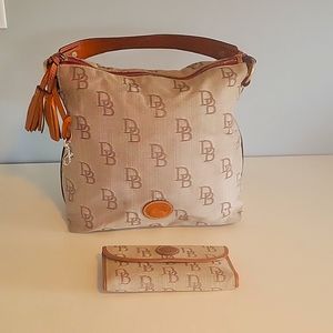 Dooney & Bourke Signature Fabric Hobo